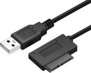SATA To USB 2.0 Notebook Optical Drive Line Adapter Cable 6+7P SATA To USB2.0 Easy Drive Line Computer Convert Optical Drive