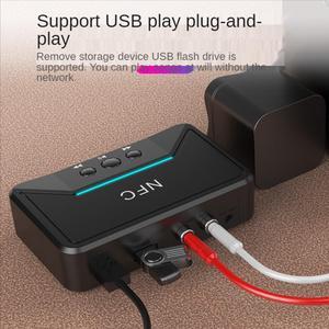 Wireless Bluetooth-compatible 5.0 Receiver Adapter NFC 3.5mm RCA Audio Music AUX Dongle Stereo Receptor for Amplifier Speaker