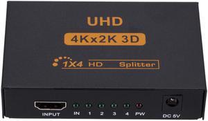 1 X 4 HDMI-compatible Splitter Converter 1 In 4 Out HD 1.4 Splitter Amplifier HDCP 1080P Dual Display