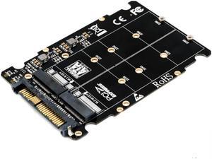 Adapter Riser M.2 SSD To U.2 Adapter 2in1 M.2 NVMe + M.2 SATA NGFF SSD To PCI-e U.2 SFF-8639 Adapter PCIe M2 Converter Card