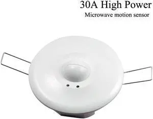 30A high-power ceiling-mounted human body induction switch microwave induction switch 3000W lamps are available