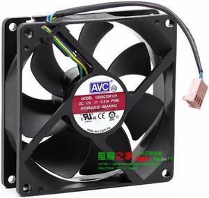 AVC DS09225R12H 9cm 4-pin PWM Speed Control Chassis Fan CPU Fan 9025 0.41A 12V 92x92x25mm Cooling Fan Cooler