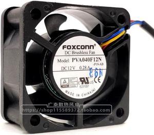 Foxconn Foxconn 4020 12V 0.28a Pva040f12n 4-Wire Temperature Control Case Mute Fan