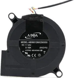 Adda AB06012MX250300 12V 0.18A Based Acer 1210 Projector Cooling Fan