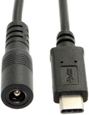 Jimier USB 3.1 Type C USB-C to DC 5V 5.5*2.5mm Power Jack Extension Charge Cable for Cell Phone Tablet UC-233