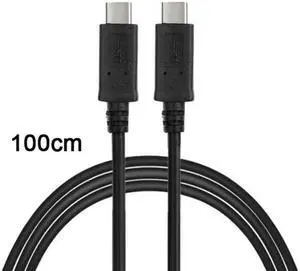 Jimier 100cm USB 3.0 3.1 Type C Male Connector to Male Data Cable for Nokia N1 Tablet &Mobile Phone & Hard Disk Drive UC-198-BK-1.0M