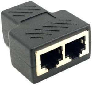 FVH STP UTP Cat6 RJ45 8P8C Plug To Dual RJ45 Splitter Network Ethernet Patch Cord Adapter UT-004