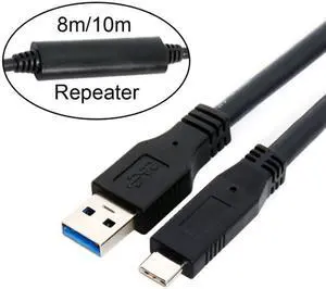 Jimier 5m USB-C USB 3.1 Type C Male to USB3.0 Type A Male Data GL3523 Repeater Cable for Tablet & Phone & Hard Disk Drive UC-199-BK-5.0M Jimier 5m USB-C USB 3.1 Type C Male to USB3.0 Type A Male Data GL3523 Repeater Cable for Tablet & Phone & Hard Disk Drive UC-199-BK-5.0M