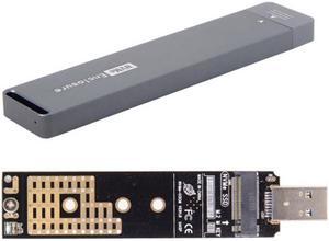 Jimier USB 3.0 to NVME M-key M.2 NGFF SSD External PCBA Conveter Adapter RTL9210 Chipset with Case U3-017