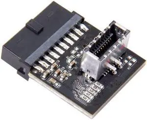 Jimier USB 3.1 Front Panel Socket to USB 3.0 20Pin Header Male Extension Adapter for Motherboard UC-008
