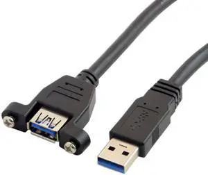 Jimier USB 3.0 Type-A Male to USB-C Type-C Female Stretch Coiled Cable 100cm Extension 5Gbps for Disk Phone Camera Data