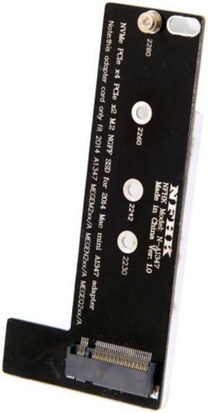 Jimier M.2 NGFF M-Key NVME SSD Convertor Card for 2014 Macbook Mini A1347 MEGEN2 MEGEM2 MEGEQ2 SA-003