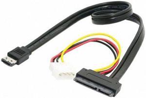 Jimier 50cm eSATAp Power ESATA Combo to SATA 22pin & IDE 4pin 5V 12V for 3.5" 2.5" Hard Disk Data Cable SA-087-0.5M