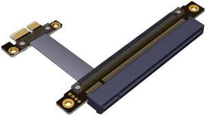Jimier PCI-E Gen3.0 1x To 16x Riser Cable 30cm PCI-Express PCI-E X16 Extender Right Angled Elbow Design EP-114