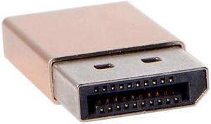 Cablecc Virtual Display DP Adapter Displayport Plug Virtual Graphics Card Convertor2560x1600p@60Hz