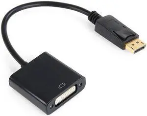 Jimier DP DisplayPort Display Port to DVI Converter Cable 20cm DP-005