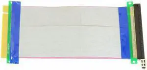 Jimier PCI-E Express 16X to 16x Male to Female Riser Extender Card Ribbon Cable 20cm EP-075