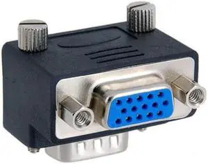 CY 90 Degree Up Angled VGA SVGA Male To Female Extension Adapter for Monitor & Projector DB-002-UP