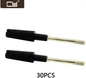 CY 30pcs Thumb Screws #4-40 UNC 47mm Length Stainless Steel Overmold for Computer Cable CN-021(30PCS)