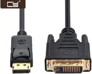 CY DisplayPort DP Male to DVI Male Single Link Video Cable 6ft 1.8m for DVI monitor DP-029-1.8M
