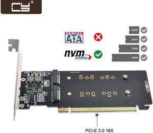 CY 4X NVME M.2 AHCI to PCIE Express 3.0 Gen3 X16 Raid Card VROC Raid0 Hyper Adapter SA-024