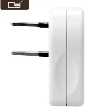 CY NEMA 1-15P USA Outlet Saver Power Extension Adapter 2-prong 2 Outlets 90 Degree Left Right Angled PW-014-RI
