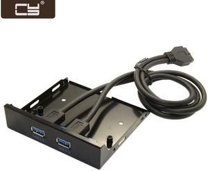 CY USB 3.0 Dual Port Front Panel to Motherboard 20Pin Connector Cable for PC 3.5" Floppy Bay U3-045