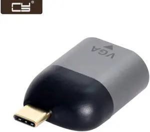 CY USB-C Type C to VGA Converter Monitor Adapter 1080p 60hz for Tablet & Phone & Laptop