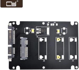 CY Mini PCI-E mSATA SSD to 2.5" SATA Hard Disk Enclosure Case Converter Adapter for Intel Samsung Asus SSD SA-092-BK