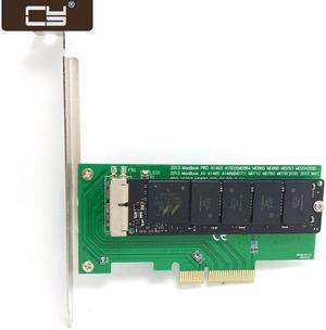 CY PCI Express PCI-E to 2013 2014 2015 Apple Macbook Pro Air SSD Convert Card for A1493 A1502 A1465 A1466 SA-144
