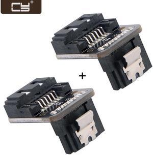 CY SATA 7Pin Female to 7pin Male Up 90 Degree Angled Adapter Mainboard Motherboard for Desktops SSD HDD SA-017-UP