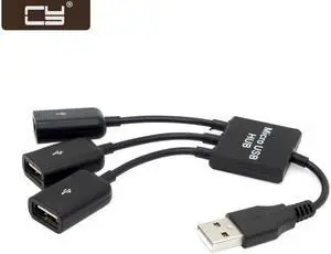 CY USB 2.0 to 3 Ports Hub Cable Bus power For Laptop Macbook Notebook PC & Mouse & Flash Disk U2-354