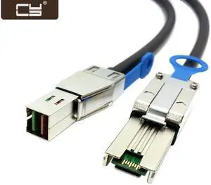 CY External Mini SAS 4x SFF-8088 to mini sas High Density HD SFF-8644 data server Raid Cable 50cm SF-067