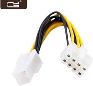 CY 10cm 4Pin to 8 Pin EPS 12V ATX Motherboard Power Supply Adapter Converter Cable SA-139