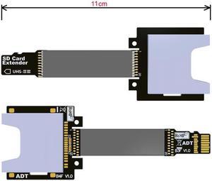 CYSM TF Micro SD Male Extender to SD Female Card Extension Cable Adapter Flexible SD/SDHC/SDXC UHS-III UHS-3