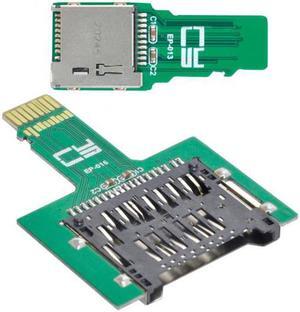 CYSM 2pcs TF Micro SD Male Extender to SD Card Female Extension Adapter PCBA SD/SDHC/SDXC UHS-III UHS-3 UHS-2