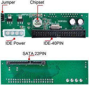 Xiwai Cable SATA Disk to IDE/PATA 40Pin Motherboard Converter Adapter PCBA for Desktop & 2.5 3.5" Hard Disk Drive