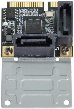 Jimier Cable Mini PCI-E PCI Express to SATA 3.0 Dual Ports Adapter Converter Hard Drive Extension Card