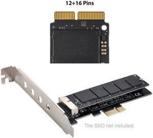 Xiwai Cable PCI Express PCI-E 1X to 12+16Pin 2013-2017 Mac Pro Air SSD Convert Card for A1493 A1502 A1465 A1466