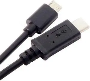 KAIBOXIXI Reversible Design USB 3.0 3.1 Type C Male Connector to Micro USB 2.0 Male Data Cable for Laptop & Phone