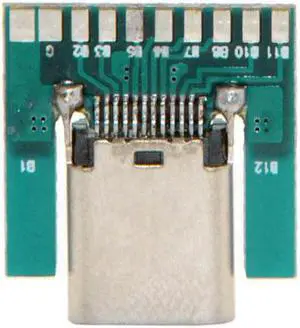 Xiwai Cable DIY 24pin USB 3.1 Type C Female Socket Connector SMT type with PC Board
