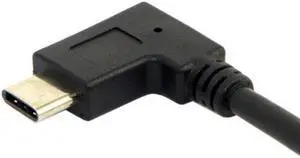 CYSM 90 Degree Right Angled USB-C USB 3.1 Type C Male to Female Extension Data Cable for Macbook Tablet 20cm