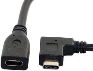Xiwai CY  UC-218-RI-0.2M 90 Degree Right Angled USB-C USB 3.1 Type C Male to Female Extension Data Cable for Laptop Tablet 20cm