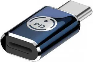 Cablecc USB-C Type C Male to 8P Female 27W Power 480Mbps Data Adapter Compatible with iPhone 15 & Android & Tablet