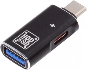 Cablecc 10Gbps USB-C Type-C to USB 3.0 Female OTG & DC 5V Power Adapter for Tablet Phone