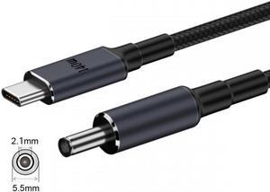 Cablecc Type C USB-C Input to 20V DC 5.5*2.1mm Output Power 100W 135W 140W 65W PD Charge Cable for Laptop