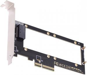 Cablecc PCI-E 4.0 4X Host Adapter to NVMe Ruler 1U GEN-Z EDSFF 9.5mm 15mm 25mm Thickness Short SSD E1.S with Heat Sink PM9A3 PM9D3 P5801X Carrier Adapter
