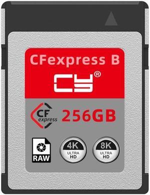 Chenyang CFexpress Type-B 256GB Memory Card CFE CFB Adapter Compatible with XS Camera 8K RAW PCIe Expansion