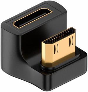 FVH 360 Degree Up Opposite U Shape Back Angled Mini HDMI 1.4 Male to Mini Female Extension Adapter Converter