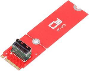 Jimier PCI-E 5.0 4.0 M.2 M-key to MCIO Mini Cool Edge IO Female Host Adapter for PCIe Nvme SSD 2280 2230